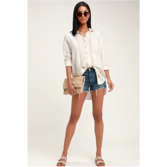 BILLABONG x SINCERELY JULES - STRIPE BUTTON DOWN - Picture 3 of 4